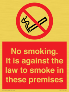 no smoking against the law